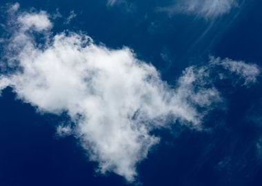 Trippy sky with clouds