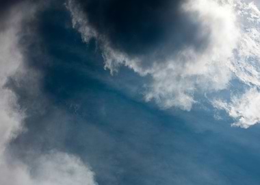 Blue summer skyscape