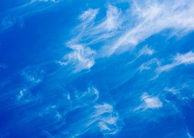 Summer trippy blue sky