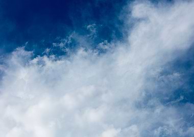 Summer trippy blue sky