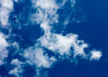 Blue summer skyscape