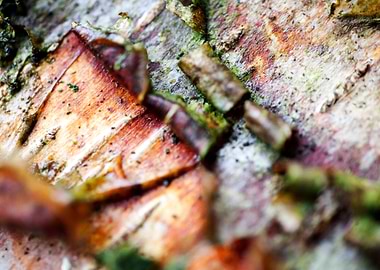 Wood macro trippy abstract
