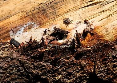 Wooden macro trippy prints