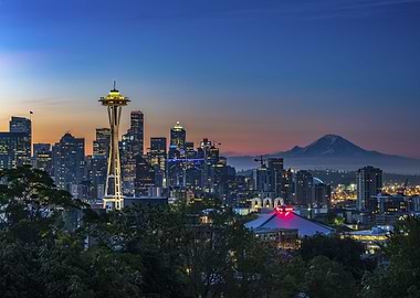 Space Needle sunset