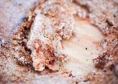 Wood macro trippy abstract