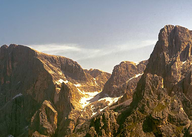glacier on rocky mountain