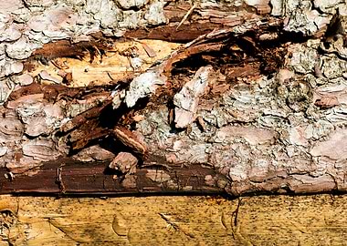 Wooden macro trippy prints