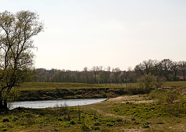 Lippe river in Olfen