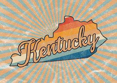 Kentucky State Vintage 70s