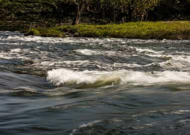 Lippe river in Olfen