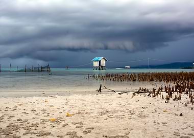 Cloudy Sky in Coastal Line