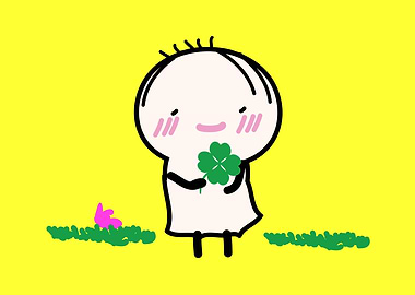 Oniong four leaf clover