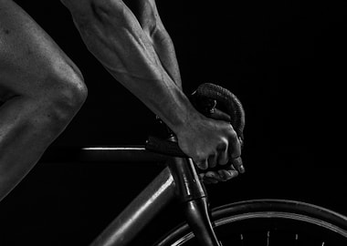 Biking In Black And White