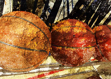 Basketball art balls 3