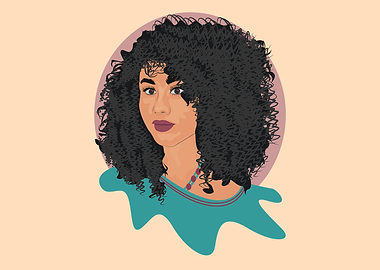 african girl cartoon