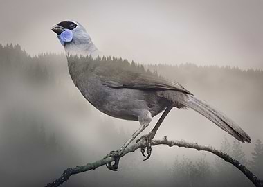 Kokako in the Mist