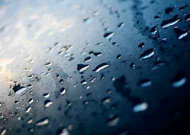 Colorful rain droplets art