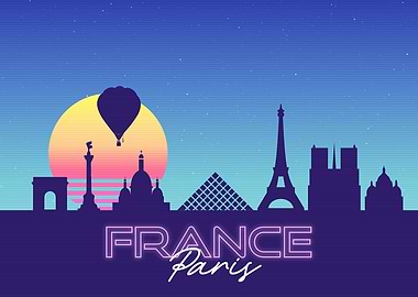 Paris Skyline Landscape