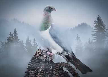 Kereru in the Mist