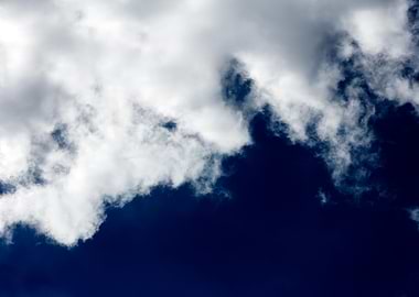 Summer blue skyscape print