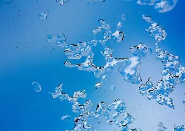 Iced window macro abstract