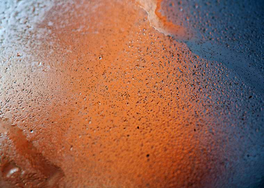 Iced window macro abstract