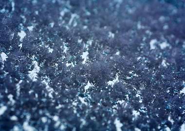 Iced window macro abstract