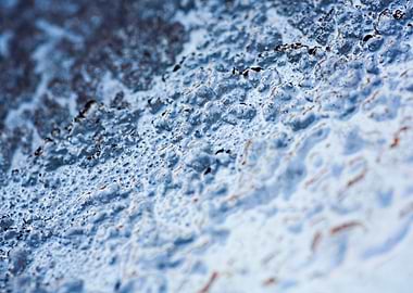 Iced window macro abstract