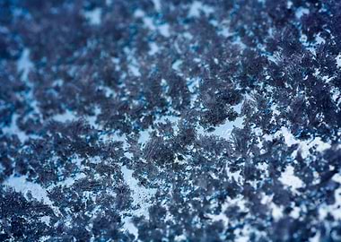 Iced window macro abstract