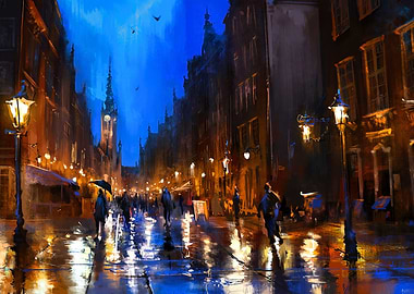 Night Urban Vintage Paint