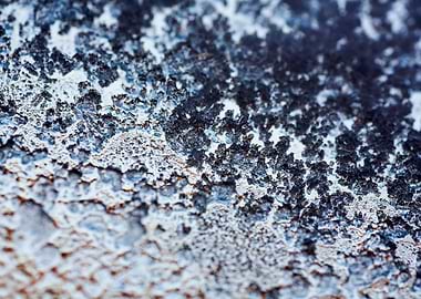 Iced window macro abstract