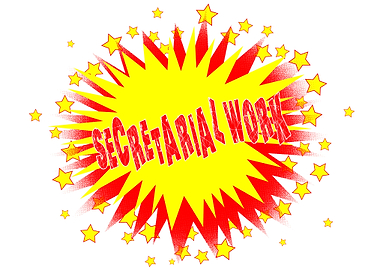 Cartoon Yellow Secretarial