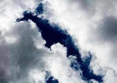 Summer blue skyscape print