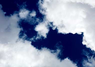 Summer blue skyscape print