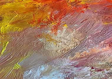 Yellow moon colorful paint