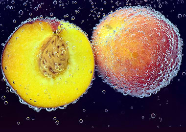 Submerged peaches