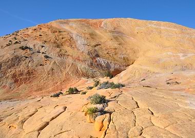 yellow rock mountain