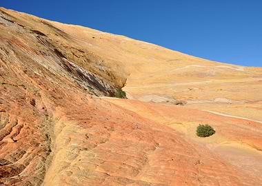 yellow rock mountain
