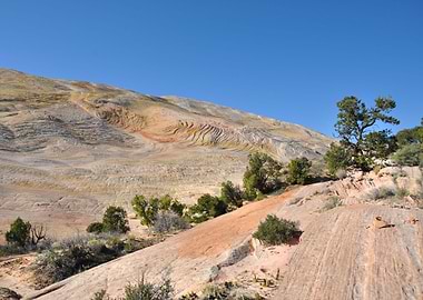 yellow rock mountain