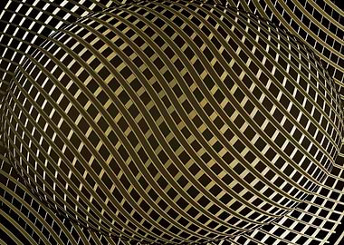 Abstract yellow planet