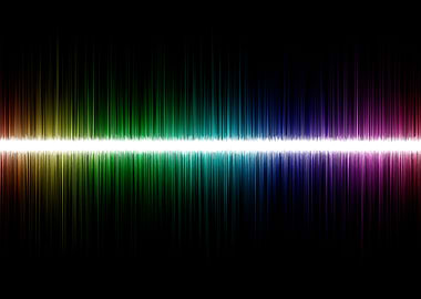 Colorful sound wave