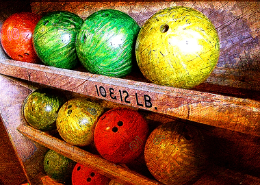 Bowling art print 3