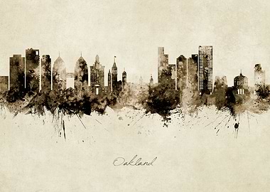 Oakland California Skyline