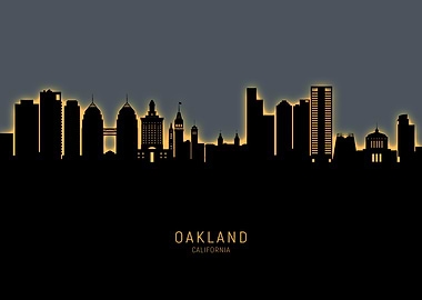 Oakland California Skyline