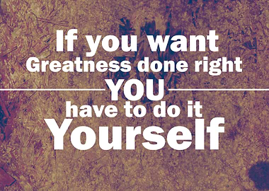 Greatness quote art print