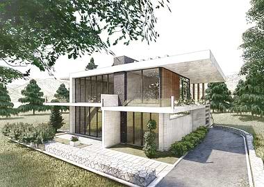 Modern Villa Sketch