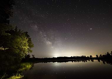 Milky way over NJ Pines
