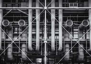Pipes of Pompidou Paris