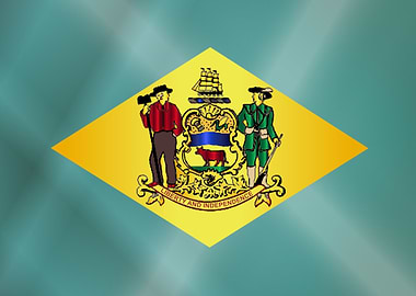 Flag of Delaware Gloss