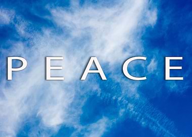 Peace text design